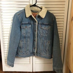 Levi Sherpa Jean Jacket
